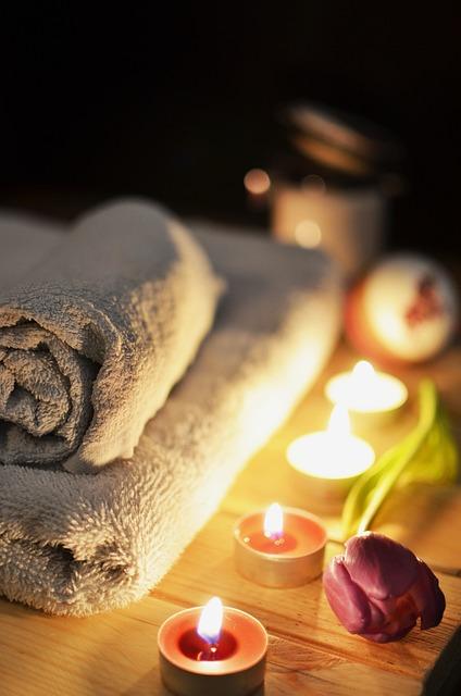 Candles for massage therapy